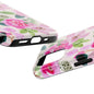 Pink Floral Tough Phone Case - Durable Phone Protection for Faith-Focused Individuals
