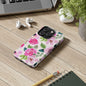 Pink Floral Tough Phone Case - Durable Phone Protection for Faith-Focused Individuals