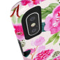 Pink Floral Tough Phone Case - Durable Phone Protection for Faith-Focused Individuals
