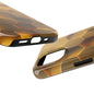 Gold Hexagon Tough Phone Case - Durable Protection with a Luxe Gold Finish
