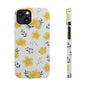Floral Slim Phone Case - Yellow Flower Design
