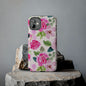 Pink Floral Tough Phone Case - Durable Phone Protection for Faith-Focused Individuals