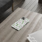 Floral Slim Phone Case - Elegant Botanical Design for Nature Lovers