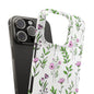 Floral Slim Phone Case - Elegant Botanical Design for Nature Lovers