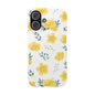 Floral Slim Phone Case - Yellow Flower Design