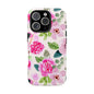 Pink Floral Tough Phone Case - Durable Phone Protection for Faith-Focused Individuals