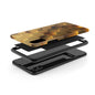 Gold Hexagon Tough Phone Case - Durable Protection with a Luxe Gold Finish