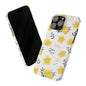 Floral Slim Phone Case - Yellow Flower Design