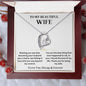 To My Beautiful Wife - Fate - Forever Love Necklace