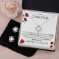 To My Future Wife - Promise - Love Knot Earring & Necklace Set