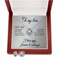 To My Love - Happily Ever After - Love Knot Earring And Necklace Set