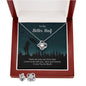 To My Better Half - Now And Forever - Love Knot Earring and Necklace Set