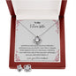 Yo My Future Wife - Forever - Love Knot Earring & Necklace Set
