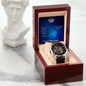 To My Fishing Dad Men's Openwork Watch