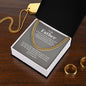 To My Father - Thank You - Cuban Link Chain