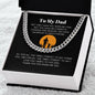 To My Dad - Thank You - Cuban Link Chain