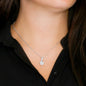 To My Beautiful Girlfriend - I Adore You - Alluring Beauty Necklace