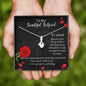 To My Beautiful Girlfriend - I Adore You - Alluring Beauty Necklace