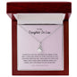 To My Daughter In Law - Thank You - Alluring Beauty Necklace