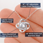 To My Precious Daughter - Love Knot Necklace