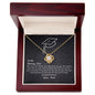 To My Daughter-Shining Star-Beautiful Love Knot Necklace