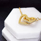 To My Granddaughter - I Promise - Interlocking Hearts Necklace