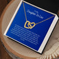 To My Daughter In Law - Family - Interlocking Hearts Necklace