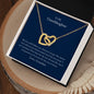 To My Granddaughter - I Promise - Interlocking Hearts Necklace