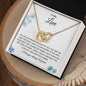 To My Love - Your Smile - Interlocking Hearts Necklace