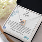 To My Love - Your Smile - Interlocking Hearts Necklace