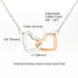 To My Daughter In Law - Family - Interlocking Hearts Necklace