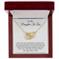 To My Daughter In Law - Interlocking Hearts Necklace
