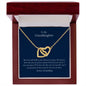 To My Granddaughter - I Promise - Interlocking Hearts Necklace