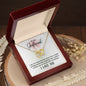 To My Girlfriend - My Favorite Everything - Interlocking Hearts White & Gold Necklace