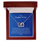 To My Daughter In Law - Family - Interlocking Hearts Necklace