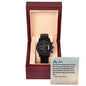 My Son - Proud - Black Chronograph Watch