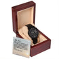 My Son - Proud - Black Chronograph Watch
