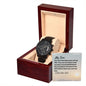 My Son - Proud - Black Chronograph Watch