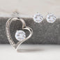To My Daughter - My Flower - Forever Love Necklace and Cubic Zirconia Earring Set