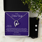To My Future Wife - Your Smile - Forever Love Necklace and Cubic Zirconia Earring Set