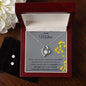 My Mother - My Friend - Forever Love Necklace and Cubic Zirconia Earring Set
