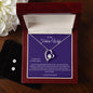 To My Future Wife - Your Smile - Forever Love Necklace and Cubic Zirconia Earring Set