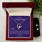 To My Future Wife - Your Smile - Forever Love Necklace and Cubic Zirconia Earring Set
