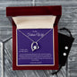 To My Future Wife - Your Smile - Forever Love Necklace and Cubic Zirconia Earring Set