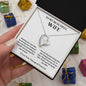 To My Beautiful Wife - Fate - Forever Love Necklace
