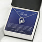 To My Caring Mom - My Rock - Forever Love Necklace