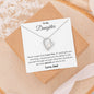 To My Daughter - One Thing - Forever Love Necklace
