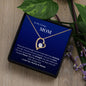 To My Caring Mom - My Rock - Forever Love Necklace
