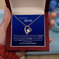 To My Caring Mom - My Rock - Forever Love Necklace