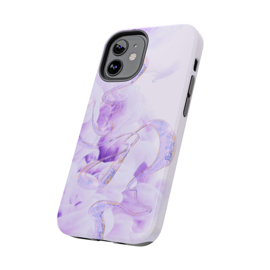 Elegant Lavender Phone Case, Artistic Tough Case, Unique Phone Cover, Stylish Protective Case, Gift for Her, Trendy Phone Accessory